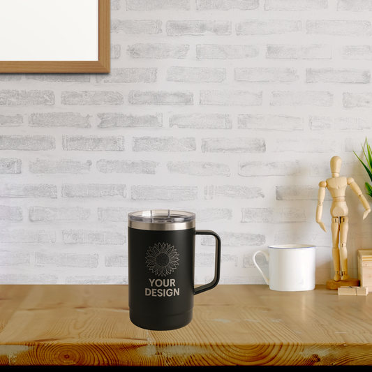 Custom Laser-Engraved 40 oz Stainless Steel Tumbler