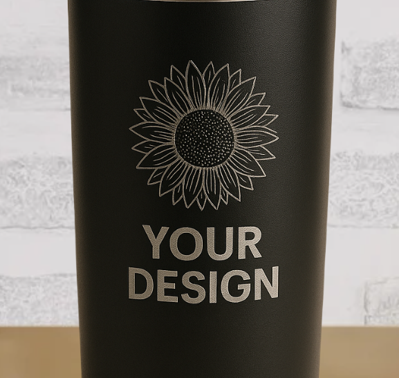Custom Laser-Engraved 20 oz Stainless Steel Tumbler