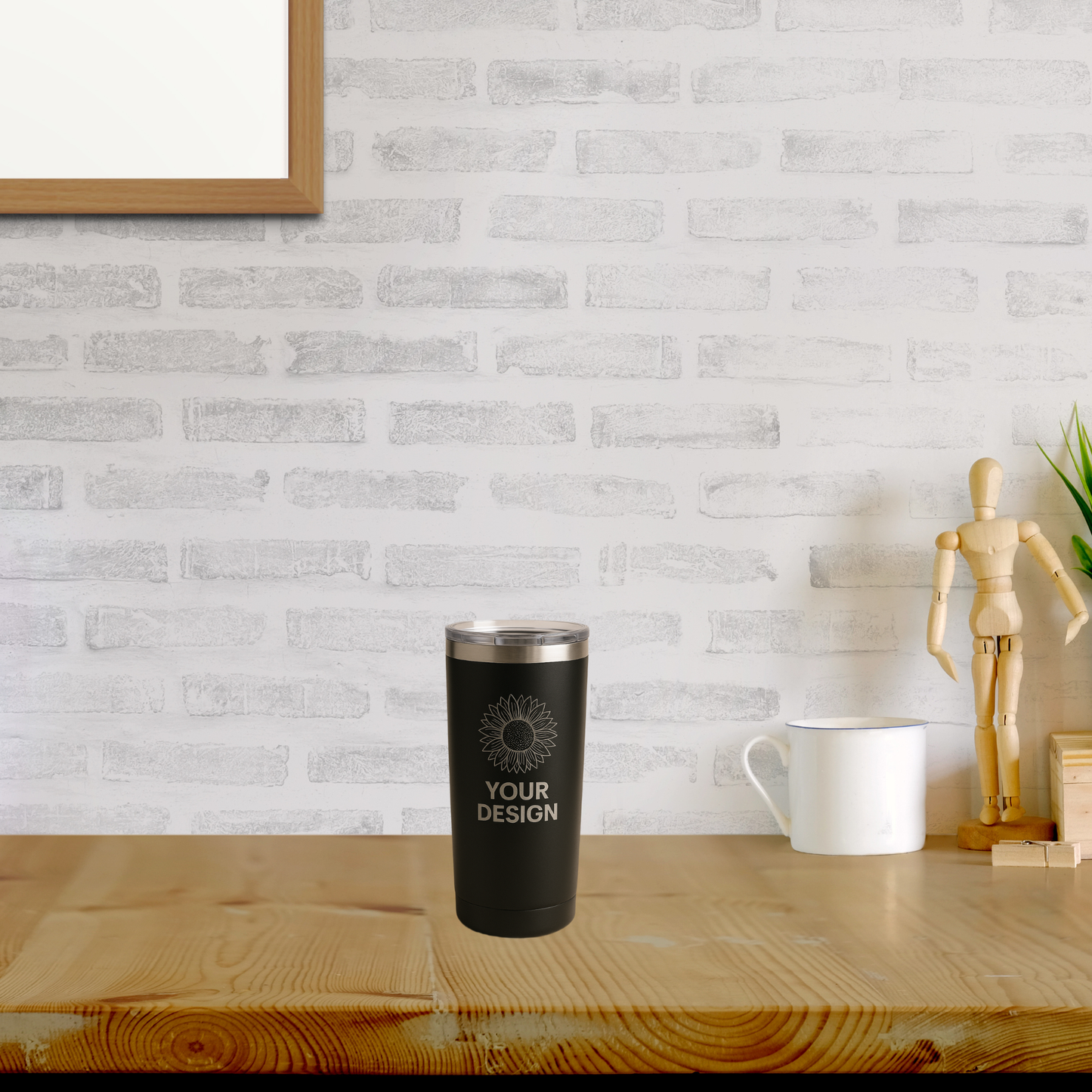 Custom Laser-Engraved 20 oz Stainless Steel Tumbler